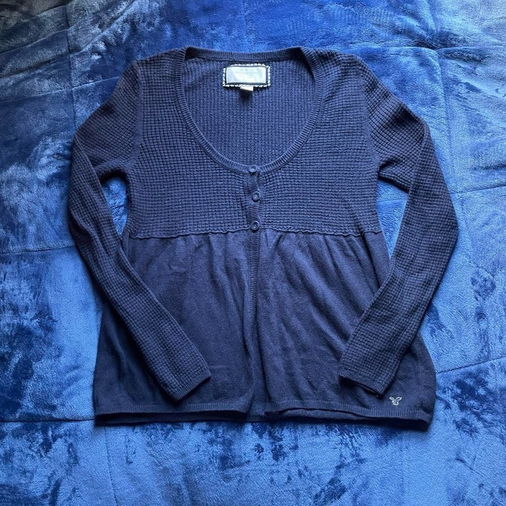 american eagle babydoll sweater top